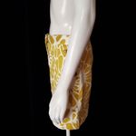 J.Crew  Yellow-Green & White Floral Skirt Photo 3