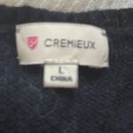 Daniel Cremieux Cremiuex (Daniel) Black-And Off-White Short Sleeve Sweater Round Neckline Sz L Photo 5