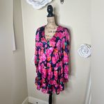Miami NTM: Francesca’s Collection Mi Ami Vibrant Floral Tiered Mini Dress Sz Small Photo 4