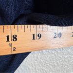 Max Studio  Navy Blue Wide Leg Jumpsuit Womens M Short Sleeve Classic Preppy Work Photo 3