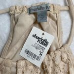 Charlotte Russe  Cream Cropped Embellished Camisole Photo 3