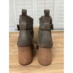 Kork-Ease Korks Women's Shyla Block Heel Bootie Taupe Faux Leather 10 NWOB Buckle Strap Photo 10