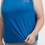 Fabletics Cropped Feel Good...Mantra Muscle Tank Electric Blue size 3X NEW Photo 3