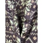 Croft & Barrow  Blue Snowflake Fleece Nightshirt Gown Medium Photo 6