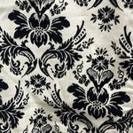 Free People Skinny Jeans Brocade Flocked Black Floral Ivory Cream Denim Sz 27 Photo 5