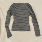 Lululemon Movement Jacket sz 6 Gray Stripe Hoodie Thumb Hole Hoodie Photo 5