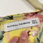 Faithfull the Brand Yellow Pink Floral Romper Womens 2 Puff Short Sleeve Ana Photo 6