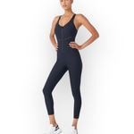 GIGI C Activewear Hunter Jumpsuit Women's Small Black Racerback Sleeveless New Photo 10