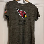 NFL Arizona Cardinals Salute To Service T Shirt Womens Medium Nike Gray Short Sleeve Photo 0