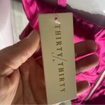 Nwt thirty thirty pink rouched ruffle peplum style spaghetti strap tank top xl Photo 4