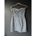 Forever 21 Boutique Striped Denim Strapless Mini Dress size S/P Photo 1
