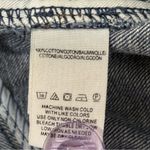 Free People  Logan Denim Shorts Cut Off High Rise Button Fly Dark Rinse Wash 31 Photo 8