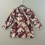 JM Collection bundle of three women's blouses in cream, black and blue large Photo 2