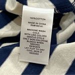 89th & Madison NWT Navy Blue Chevron Striped Maxi Tank Dress Size Medium Photo 4