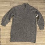 Old Navy  puffy sweater dress cozy medium oversized NWT gray Photo 0