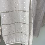 Le Garage white size 2 (medium) button down Swiss dot blouse. Made in France Photo 2