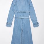 American Eagle Denim Trench Coat Jacket Women’s Small New With Tags Basic Photo 1