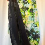 Three Dots  Watercolor Tie Dye Maxi Dress Size XS Bright Multicolored Sleeveless Photo 4