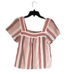 Rails Womens Savon Cheyanne Striped Cotton Blouse Top Pink Size Small Photo 1