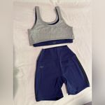 Set Active NEW $150  Purple Sportbody Grey Tank Sport Bra and Shorts Set XS S Photo 3