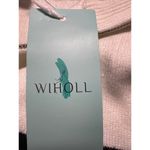 WIHOLL Striped Pullover Sweater Quarter Zip Tunic Top Black White Size S Photo 8