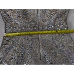 Alice + Olivia Alice Olivia Silver Gold Beaded Embellished Cocktail Mini Dress Size 4 Photo 11