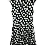 New York & Co. Black & White Polka Dot Fit & Flare Mini Dress XS Photo 1