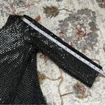 RN Studio by Ronni Nicole Sequin Cocktail Dress 3/4 Length Long Sleeve Size 4 Black Photo 5