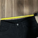 None Black High Rise Jeans with Butterfly Embroidery Photo 5