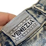 VINTAGE 80’s rare VENEZIA Stone acid wash PLUS SIZE Denim Button Photo 3