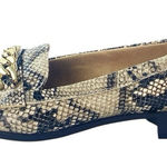 Anne Klein NEW  Valisity Multicolor Snakeskin Leather Slip On Loafer Shoes Size 6 Photo 0