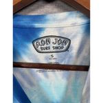 Ron Jon Orlando Tie Dye Long Sleeve T-Shirt S 100% Cotton Blue & White Surf Photo 2
