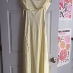 Beginning Boutique  Dress Maxi Satin Yellow Formal Photo 3