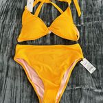 Vibrant Yellow Bikini Set Top 32B Bottoms M by Shade Shore Size undefined Photo 0