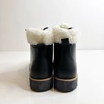 Bernardo Anthropologie Wiley Sherpa Lace Up Rubber Rain Boot in Black Women's 6 Photo 3