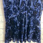 Theia blue velvet burnout midi dress size 12 Photo 3