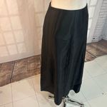 JS Collections  Black satin dressy Full Length Maxi Skirt Size 4 Photo 1