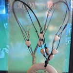 The Moon NIP Color Silver Heart Necklace & Earring Set 8" Photo 2
