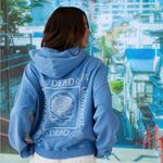 American Eagle  Blue Grateful Dead Graphic Relaxed Fleece Hoodie XS Photo 1