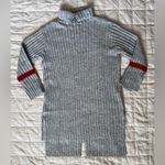 NWT Avantlook Artsy Grey Chunky Rib Knit Asymmetrical Cut Mini Dress / Tunic Photo 2