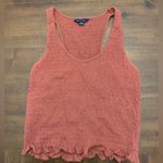 American Eagle  Tank Top Women’s Medium Smocked Burnt Orange Photo 0