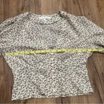 Etophe studios  Women’s Sz Small Blouse Cropped Floral Print Button Boho Cottage Photo 4