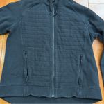Lululemon Fleece Be True Moto Full Zip Heavyweight Cotton Fleece Hooded size 10 Photo 1