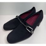 Munro Pumps Size 6 Black Square Toe Block Heel Arch Support Photo 1