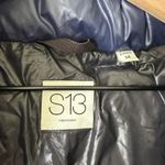 S13 Faux Fur Trim Puffer Jacket Blue Size Medium Photo 4