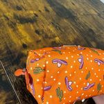 Prada  Tessuto Nylon Wristlet Pouch Bag Orange Sombreros Cactus Colorful Festive Photo 9