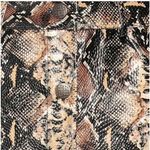 ROTATE Birger Christensen Faux Leather Midi Skirt Snakeskin Buttondown Size 2 Black Photo 2