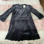 Few Moda Karely Mini Dress - Blue Velvet Photo 4