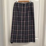 Sag Harbor Vintage Plaid side slit maxi skirt Photo 4