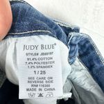 Judy Blue Bleach Distressed Skinny Fit Jeans Size 1/25 Raw Hem Mid Rise Cropped Photo 7